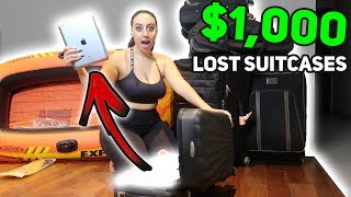 WE BOUGHT $1000 LOST LUGGAGE AT AN AUCTION AND FOUND THIS!!! (Buying Lost Luggage Mystery Auction)