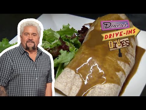 Guy Fieri Eats a Pot Roast Bundle | Diners, Drive-Ins and Dives | Food Network