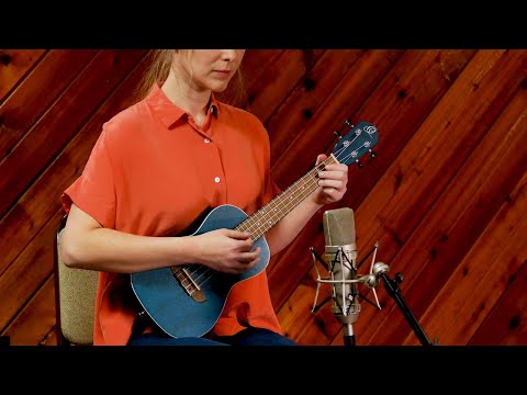 Earth Concert Ukulele by Ortega Guitars - Ocean Blue - RUOCEAN