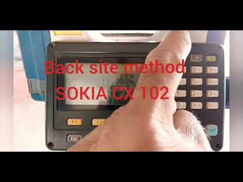 Back site method station point and backsight point explained in urdu for SOKIA CX 102 total station
