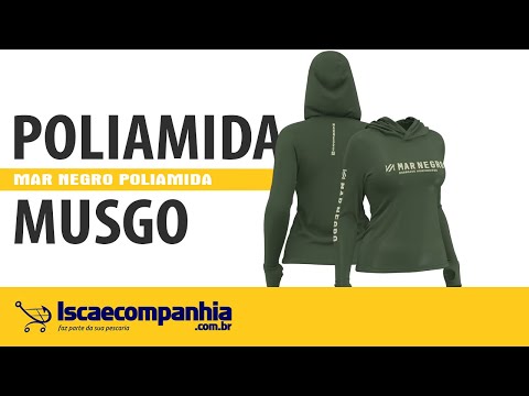 Vídeo Camiseta Feminina Poliamida Mar Negro 49430 - Musgo