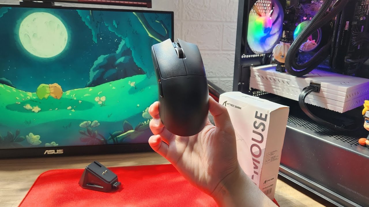 Unboxing Attack Shark X11, Mouse Super custo-benefício com Dock de Carregamento