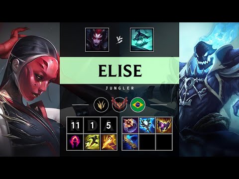 Elise Jungle vs Hecarim - BR Grandmaster Patch 25.09