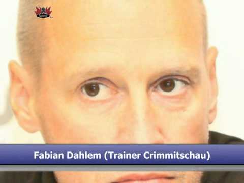 Fabian Dahlem nach dem Sieg gegen die Dresdner Eislöwen