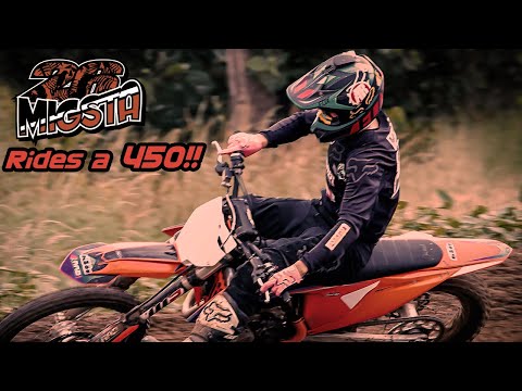 MY FIRST TIME RIDING A 450!! *2021 KTM 450SXF*