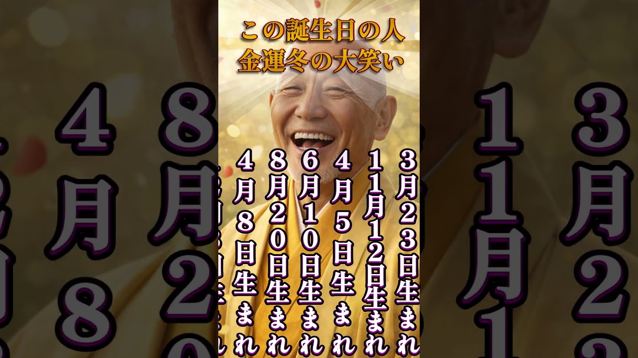 【この誕生日の人、金運冬の大笑い】開運BGM #金運 #開運 #bgm  #引き寄せ #スピリチュアル #shorts  #music   #song   #金運を上げる音楽
