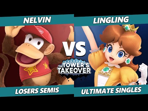 Tower's Takeover 18 Losers Semis - LingLing (Daisy) Vs. Nelvin (Diddy Kong) SSBU Ultimate Tournament