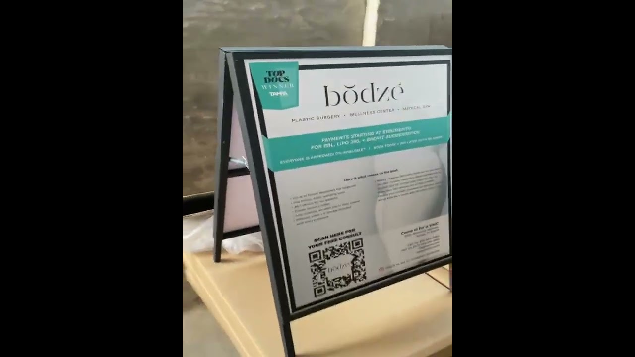 Double side Sidewalk Iron A frame sign stand 60*80cm