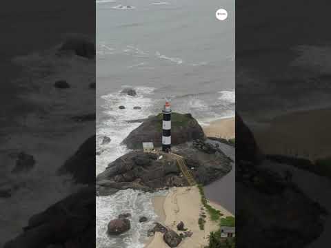 Celebrate National Lighthouse Day: A Stunning Aerial View of Kapu Beach, Karnataka