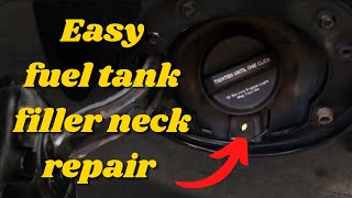 How to fix a loose fuel tank filler neck
