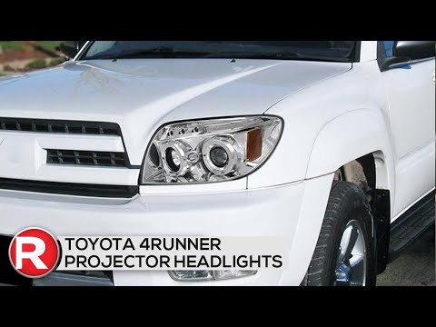 Toyota 4Runner Projector Headlights (2003 2004 2005) Spec-D Features Review - LED DRL (Daytime)
