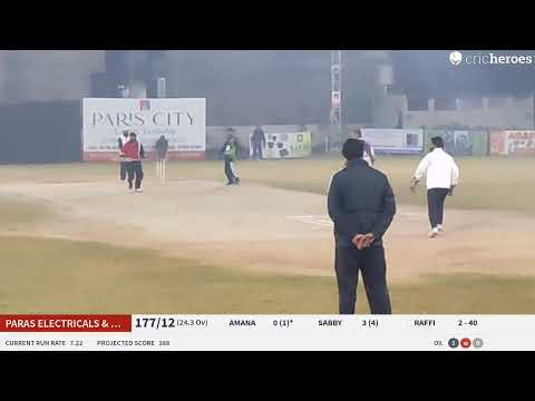 Live Cricket Match | Paras Electricals & Sahib Gallery vs KK Stars(Hairport Luxury Salon) | 02-Jan-2