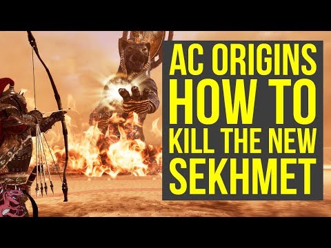 Assassin's Creed Origins Trial of the Gods HOW TO KILL NEW SEKHMET (AC Origins Trial of the Gods)