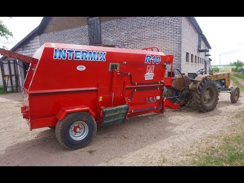 Poczciwa C360 z paszowozem INTERMIX 10m3. Daje radę!