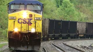 preview picture of video 'CSX 528, 2220, 6917 & 21 In Shenandoah'