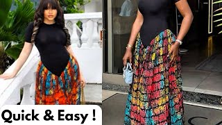 How to sew a trendy basque waistline dress | Easy step-by-step tutorial 