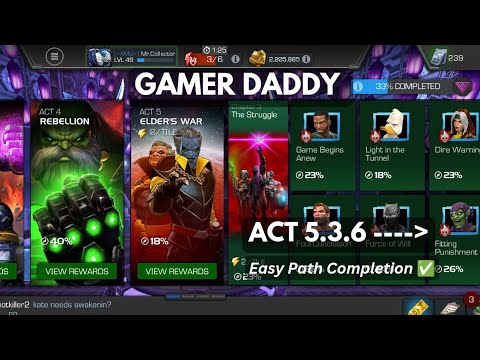 Act 5.3.6 ‼️ Easy Path Completion ✅| Road to Cavalier| #mcoc #marvelcontestofchampions #gaming