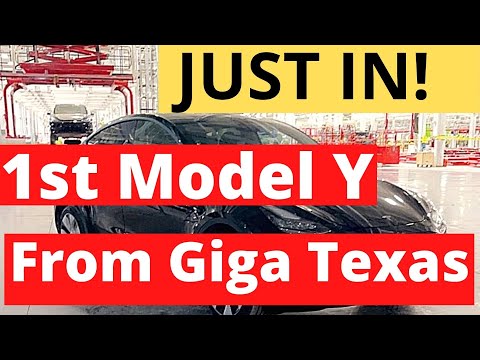 HOURS AGO! Watch 1st Pre-Production Tesla Model Y from Giga Texas