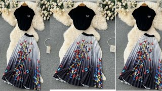 How to Sew an A-Line Accordion Skirt in 30 Minutes | Easy Elastic Waistband Tutorial for Beginners