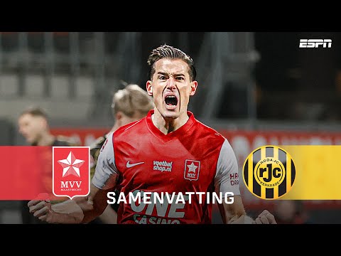 Dubbelslag CAMIL MMAEE in doelpuntrijke LIMBURGSE DERBY 🥵 | Samenvatting MVV Maastricht - Roda JC