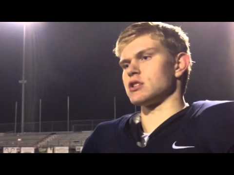 Kenston quarterback Parker Gdula on his team's Week 10 win against Aurora
