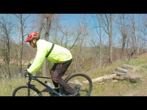 Riding Riverwood trail