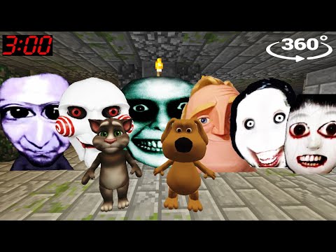 ALL NEXTBOTS CHASING US at 3:00 in Minecraft 360° #4