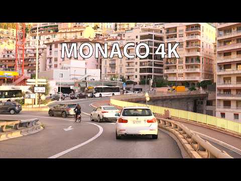 Monaco 4K - French Riviera - Morning Drive