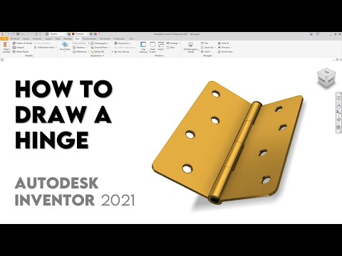 Door Hinge | Autodesk Inventor 2021 | Intermediate Tutorial