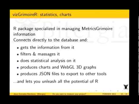 [FOSDEM 2013] Do you want to measure your project?