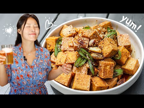 🥢Asian at Home | Crispy Chili Garlic Tofu Recipe | Easy and Delicious Recipe Ready in Minutes