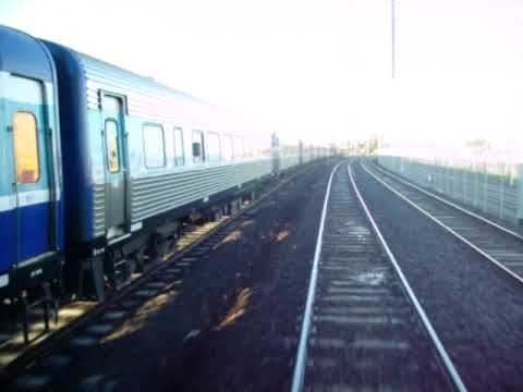 XPT, Broadmeadows, Melbourne, passing a Connex Train.