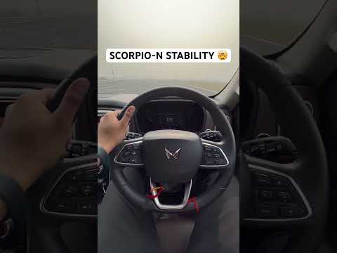 Scorpio-N Stability Test at High Speed 🤯 #shorts #scorpion #mahindrascorpio #xuv700