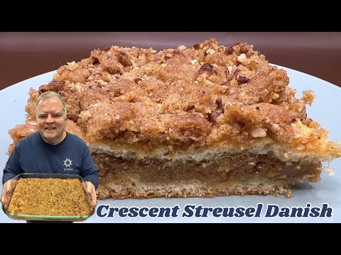 Crescent Streusel Danish - A nice way to start  or end your day!  Cinnamon Brown Sugar Delicious!