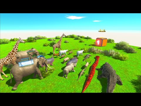 Speed Race Dinosaurs & Animals Jurassic World Evolution 2 - Animal Revolt Battle Simulator