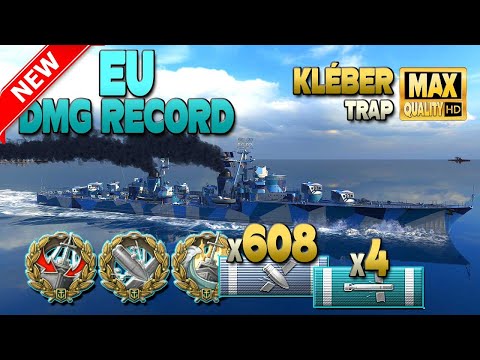 Destroyer Kléber, EU damage record - World of Warships