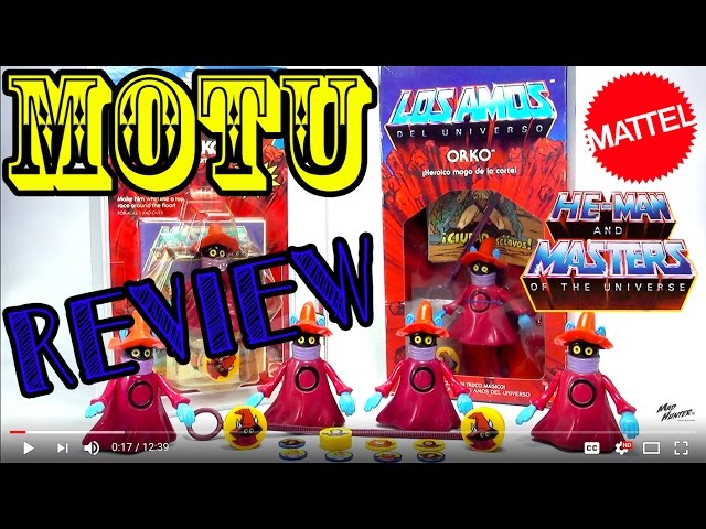 Vídeo relacionado con Masters of the Universe Orko figura de acción, muñeco articulado de juguete (Mattel HBL71)