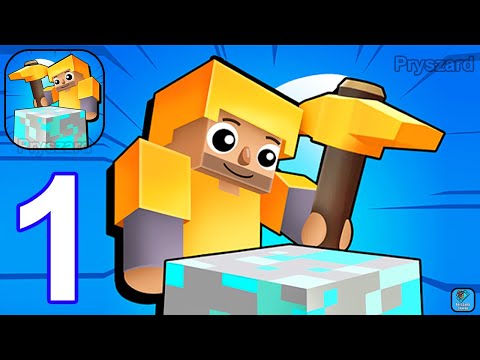 Mining Rush 3D: Idle Merge - Gameplay Walkthrough Part 1 Tutorial Cave 1-2 New Levels (Android, iOS)