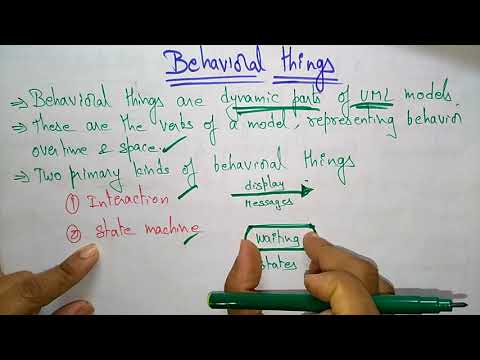behavioural things | UML | part 2 3 | Software engineering |