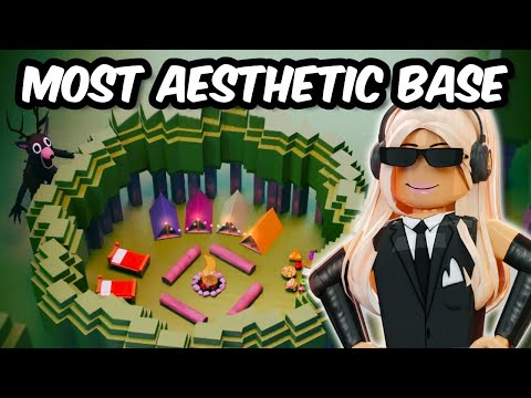 I Built The Most AESTHETIC BASE In 99 NIGHTS IN THE FOREST on Roblox