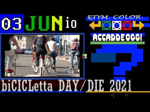 TG5/** GIORNATA MONDIALE DELLA BICICLETTA ** 03 GIUGNO 2021 / comparazione TG1+TG2+TG3+TG5