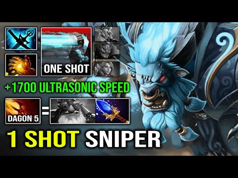 If There's SNIPER Just Pick Spirit Breaker to 1 Shot Him | WTF  +1700 Speed Level 5 Dagon Dota 2