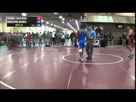 65 kg CR1 - Robbie Mathers (Sunkist Kids) vs Rakeyme Banks (Michigan Xtreme)