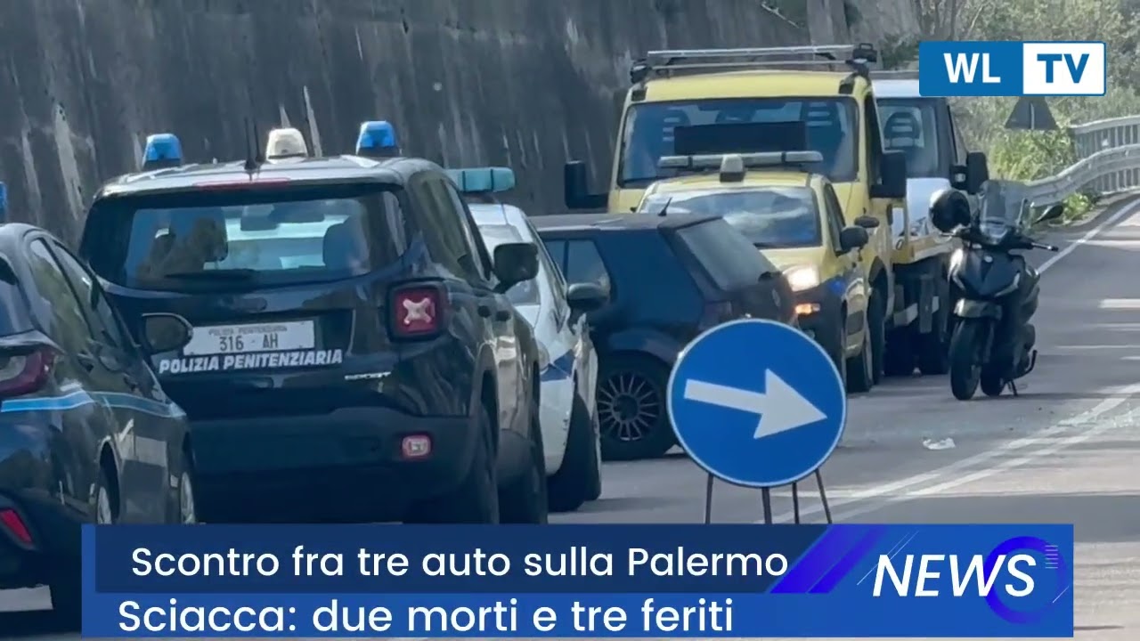 Scontro fra tre auto sulla Palermo - Sciacca: due morti e tre feriti