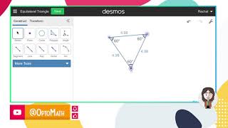 Equilateral Triangle by Rotations of Sides | Desmos Geometry Tools