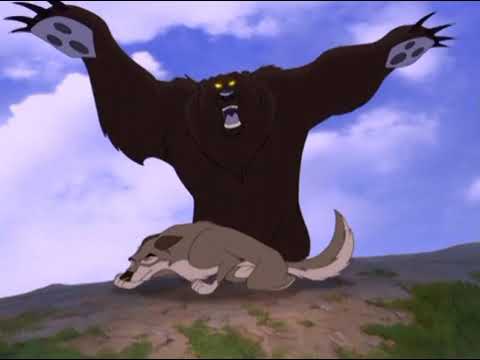 Balto 2 Wolf Quest Grizzly Bear Attack Scene