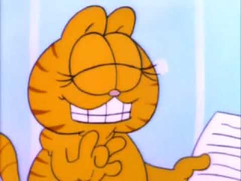 Nermal plays Garfields role for a day
