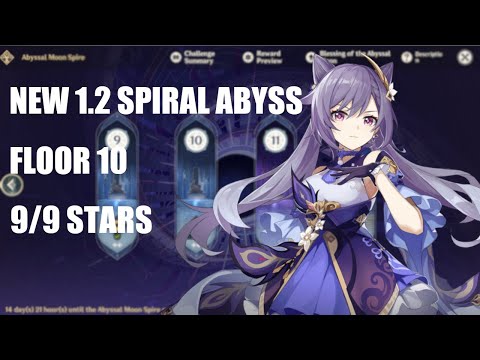 NEW 1.2 SPIRAL ABYSS FLOOR 10 9/9 STARS - MORE DESTRUCTION! | Genshin Impact