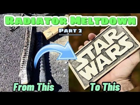 Scrapping a car radiator -  DIY Brass Star Wars Ingot (Trash to Treasure)