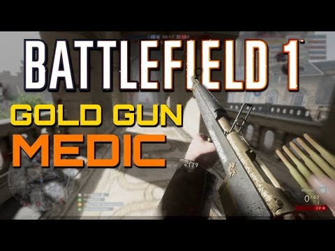 Battlefield 1: Gold Gun Medic - 56 Kills on Ballroom Blitz (PS4 PRO Multiplayer Gameplay)
